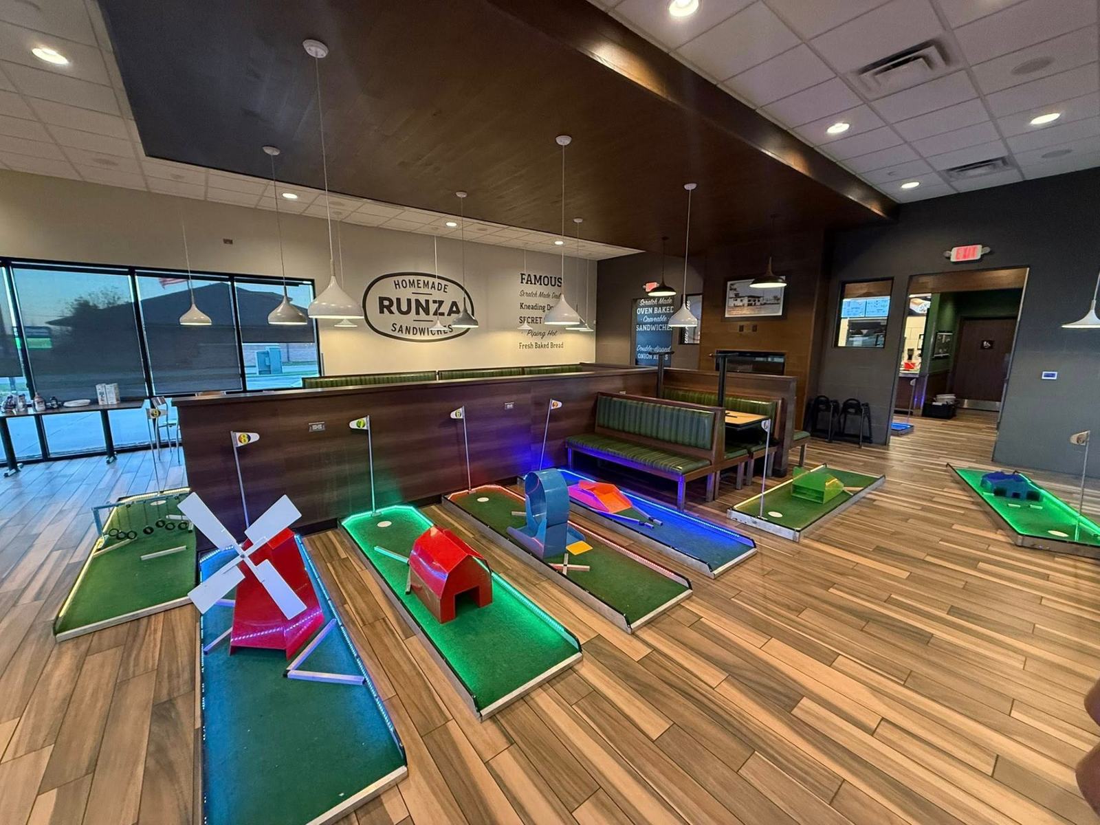 Putt and ParTee portable mini golf installed at an outdoor event